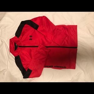 Under Armour boys zip up track jacket size 6